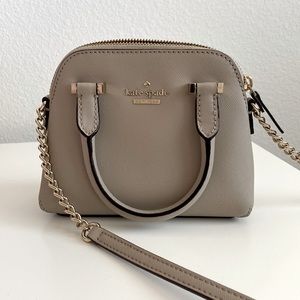 Kate Spade Mini taupe crossbody bag